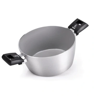 Afbeelding van Moneta Innova Braadpan 2 m 20 cm, natuurlijke coating FineGres (geen PFAS), ook geschikt voor inductie, 100% Made in Italy
