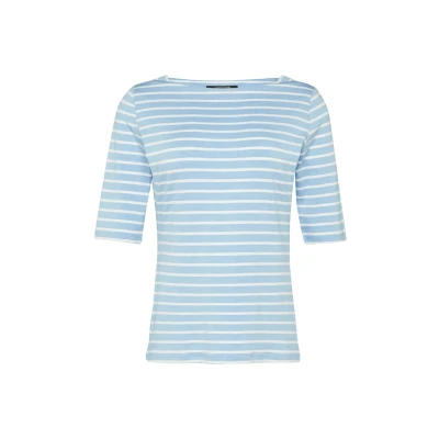 Afbeelding van comma Tshirt print, Dames, Maat: 34, Hellblau