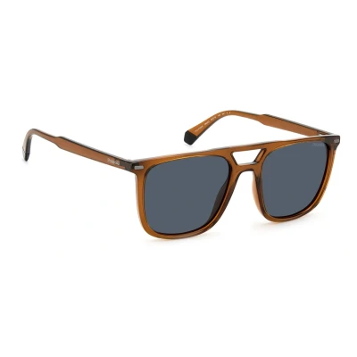 Afbeelding van Polaroid zonnebril PLD 4123/S 09Q C3 Bruin grijs gepolariseerd Sunglasses