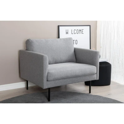 Afbeelding van Svea Sika fauteuil grijs Stof