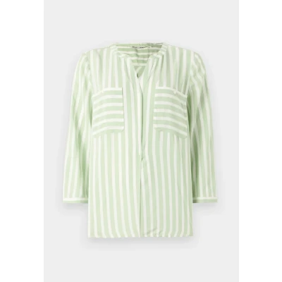 Afbeelding van TOM Tailor Striped Blouse True green, Dames, Maat: 36, green