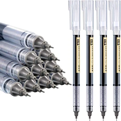 Afbeelding van Frienda 12 Stuks Rollende Balpennen 0,5 mm Fijne Japanse Pennen met Soepel Schrijven Snel Drogende Vloeibare Inkt