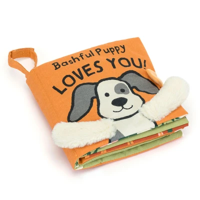 Afbeelding van Jellycat Knuffel Voelboekje Puppy Loves You