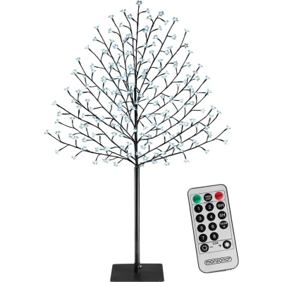 Afbeelding van Kerst bloesem, 220 cm, LED&quot;;s, blauwe verlichting, kerstboom, kerstversiering
