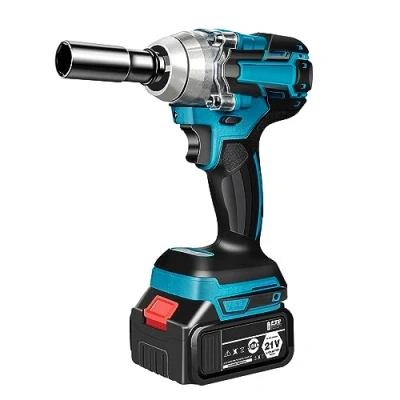 Afbeelding van slagschroevendraaier, accuslagmoerset, 1/2 inch, 520 Nm, ratelschroevendraaier, compatibel met Makita 18 V, haak