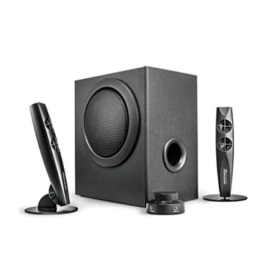 Afbeelding van Wavemaster STAX 2.1 luidsprekersysteem (46 watt) actieve boxen voor tv/tablet/smartphone/pc zwart (66201)