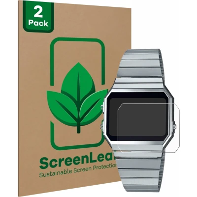 Afbeelding van ScreenLeaf Screenprotector voor Casio A700WE Duurzame schermbescherming Folie Beschermfolie transparant (2 Stuks)