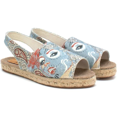 Afbeelding van GOBY Face Sandalen Slippers Hoge kwaliteit Handmade Maat 40