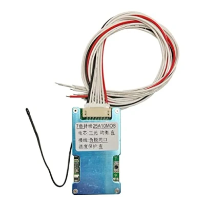 Afbeelding van 7S 24V 20A Li ion lithium 18650 batterij BMS Protection Board Battery Shield NTC