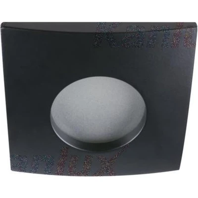 Afbeelding van IP44 LED inbouwspot Jessie Vierkant Zwart Extra Warm Wit Dimbaar 5W Philips