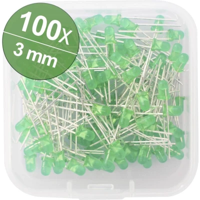Afbeelding van Quadrios LED assortiment Groen 3 mm 20 mA 2.0 V