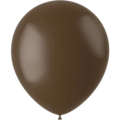 Afbeelding van Latexballonnen Chocolade Bruin 10 stuks