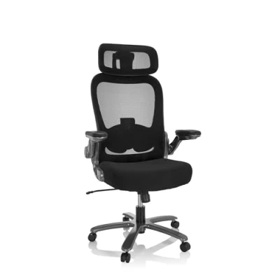 Afbeelding van hjh OFFICE XXL bureaustoel INSTRUCTOR T I PRO stof/netstof Zwart