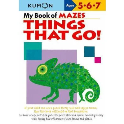 Afbeelding van My Book Of Mazes: Things That Go!: Ages 5 6 7 (Kumon Workbooks)
