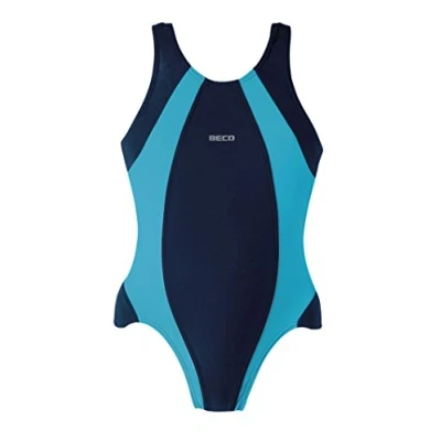 Afbeelding van Beco Badpak Meisjes Polyamide/elastaan Marineblauw/turquoise Mt 128