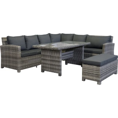 Afbeelding van Intergard Wicker tuinmeubelen loungeset Parma