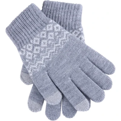 Afbeelding van CHPN Warme Handschoenen Touchscreen Winterhandschoen Heren Dames Maat S/M Grijs handen Unisex