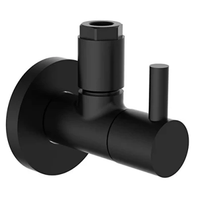 Afbeelding van Hoeksifon met rozet MS 10 mm Q zwart