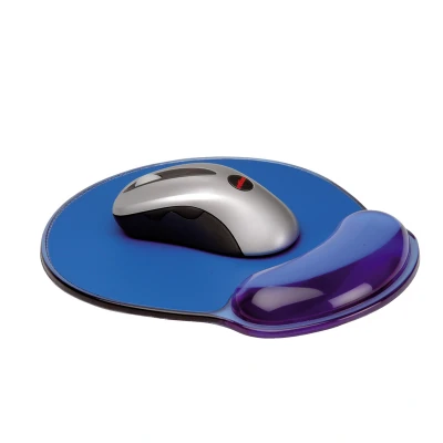 Afbeelding van Muismat met polssteun, blauw