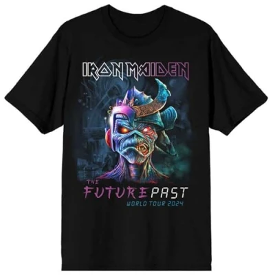 Afbeelding van Iron Maiden The Future Past World Tour &#039;24 Heren T shirt L Zwart