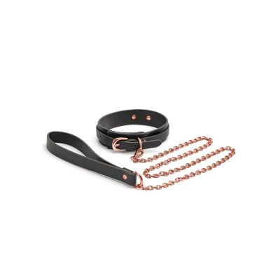 Afbeelding van Bondageset Bondage Couture Collar Leash Zwart