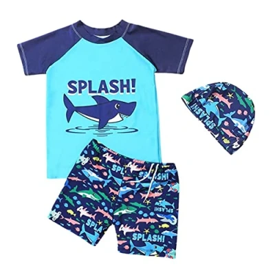 Afbeelding van Badpak voor Baby Meisje Eén Stuk UPF 50+ UV Rashguard met Rits Lavande Maat 74 80 cm (9 12 M)