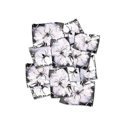 Afbeelding van Fiestas Guirca Spinnenweb uitdeel verpakking (12 stuks) Halloween Decoratie Versiering
