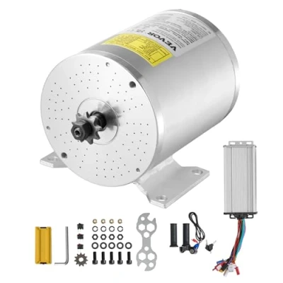 Afbeelding van VEVOR 2000W borstelloze DC motor 4300RPM elektromotor met controller