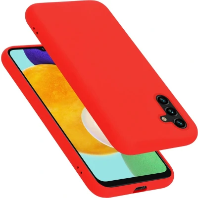Afbeelding van Cadorabo Hoesje geschikt voor Samsung Galaxy A13 5G Case in LIQUID ROOD Beschermhoes TPU silicone Cover