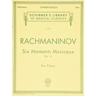 Afbeelding van Sergei rachmaninov: six moments musicaux op.16 piano: National Federation of Music Clubs 2014 2016 Selection: 2013
