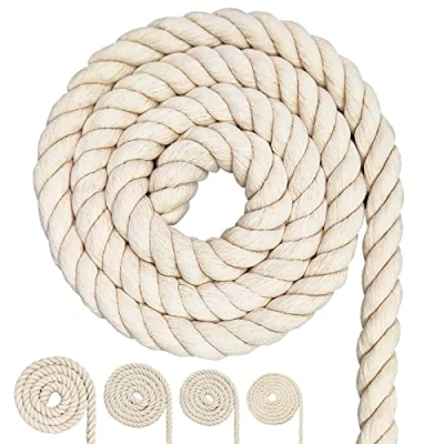 Afbeelding van katoenen koord, macramégaren, vele maten, touw voor doe het zelf knutselwerk, geschenken (20 mm (5 m)