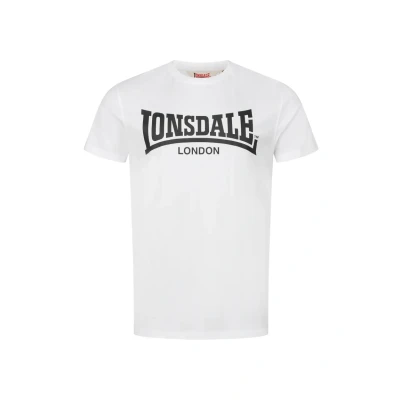 Afbeelding van Lonsdale Normale Passform Fulwood Tshirt print, Heren, Maat: XXL, White black