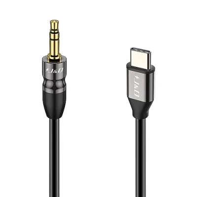 Afbeelding van J&amp;D USB C naar 3.5mm 1/8 inch Audio Aux Kabel, Type Standaard TRS Mannelijke Auto Adapterkabel, 1 Meter