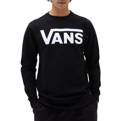 Afbeelding van Vans Classic CREW Sweater, Heren, Maat: Small, Black/white