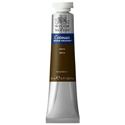 Afbeelding van Winsor &amp; Newton 0308609 Cotman aquarelverf, uitstekende transparantie, kleursterkte, tintsterkte en goede schildereigenschappen 21ml Tube, Sepia