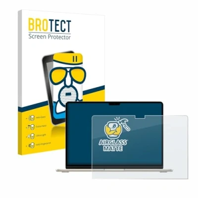 Afbeelding van BROTECT Screenprotector voor Apple MacBook Air 15&quot; M3 2024 Folie Beschermfolie Beschermglas matte