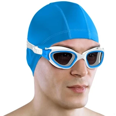 Afbeelding van AqtivAqua Zwembril Swimming Goggles Volwassen Zwembrillen Heren Dames Mannen Vrouwen Kind Kinderen Jongens Meisjes Anti Fog DX S (Metallic Blue, Getint)