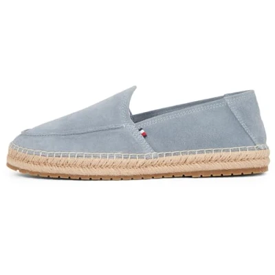 Afbeelding van TOMMY HILFIGER Heren FLEX ESPA SUÈDE LOAFER Espadrilles, Grijs (bewolkt grijs), 8 UK, bewolkt grijs, 42 EU