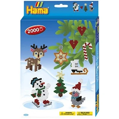 Afbeelding van Hama Set Strijkkralen 2000 Kralen Christmas 3437