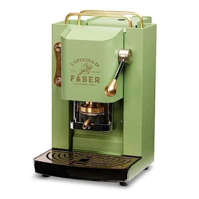 Afbeelding van Koffiezetapparaat Faber Pro Deluxe verwerking van messing met pads essenpapier 44 mm (Acid Green) + 50 Ritz Café