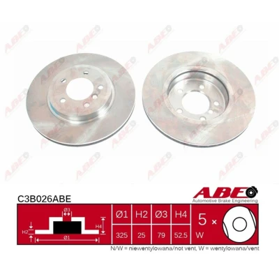 Afbeelding van ABE Remschijven C3B026ABE