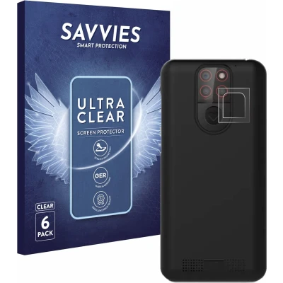 Afbeelding van Savvies (6 Stuks) Schermbeschermer voor Emporia Smart 5 Mini (ALLEEN Camera Lens) Screen Protector Ultra Transparant