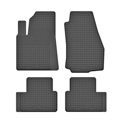Afbeelding van KO RUBBERMAT rubberen matten vloermatten 1,5 cm rand geschikt voor de SAAB 900 II (bouwjaar 1993 1999) ideaal aangepast 4 delen een set