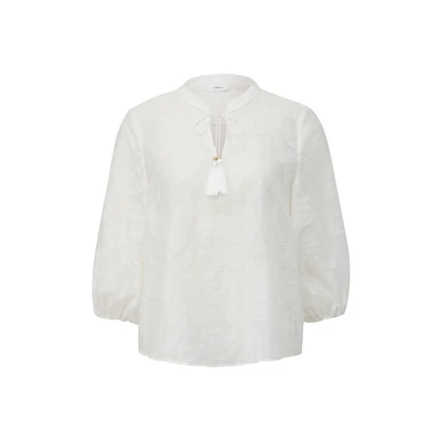 Afbeelding van s.Oliver Black Label Blouse, Dames, Maat: 38, Ecru