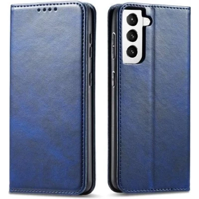 Afbeelding van Casecentive Leren Wallet case Luxe Samsung Galaxy S21 Plus blauw