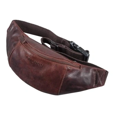 Afbeelding van STILORD &#039;Shawn&#039; lederen riem zak grote Vintage Fanny Pack Festival heupen voor mannen en vrouwen 7 inch reis tas volledig leder, Kleur:florida bruin