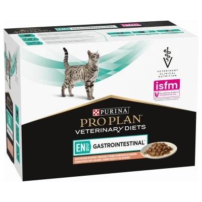 Afbeelding van Pro Plan Veterinary Diets Feline En Gastrointestina 10x85 g Kattenvoer Zalm