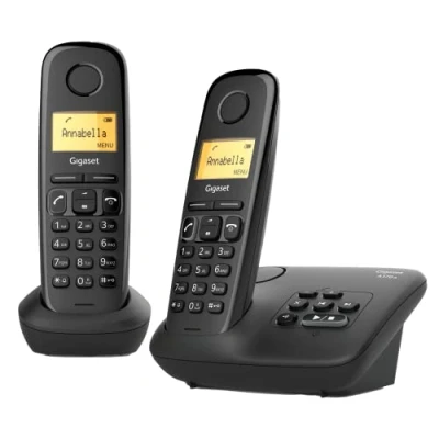 Afbeelding van Gigaset A270a Duo Dect Draadloze Telefoon Met Antwoordapparaat, Extra Handset, Zwart