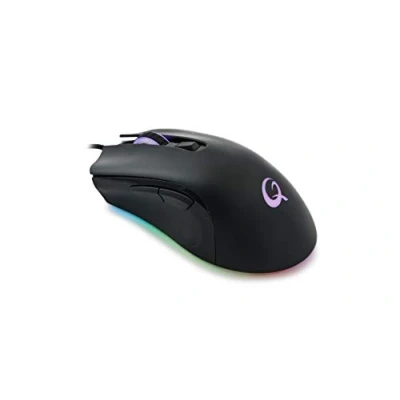 Afbeelding van QPAD DX 120 12.000 dpi FPS Gaming Muis met 6 knoppen, RGB multi effect LED verlichting, rechtshandig gebruik, lichtgewicht ontwerp