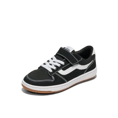 Afbeelding van Vans Ryland Ls V Sneakers voor kinderen, uniseks, Suede Canvas Zwart Wit, 2.5/3 UK Child